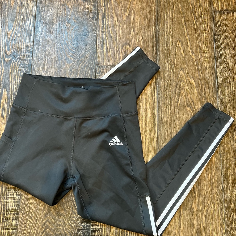 Dark grey adidas leggings